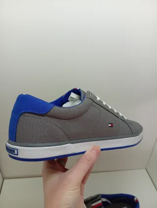 Zapatillas Lona Tommy Hilfiger Grises y Azules 42