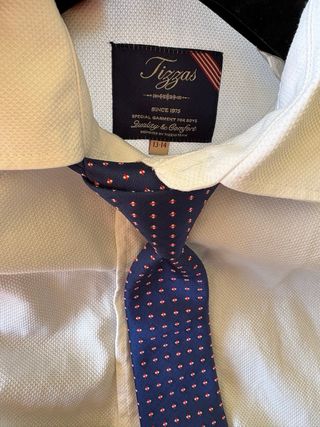 Traje de niño Tizzas azul y blanco