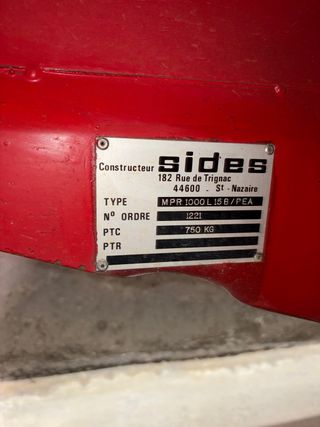 Motobomba profesional Remolque bomberos Sides