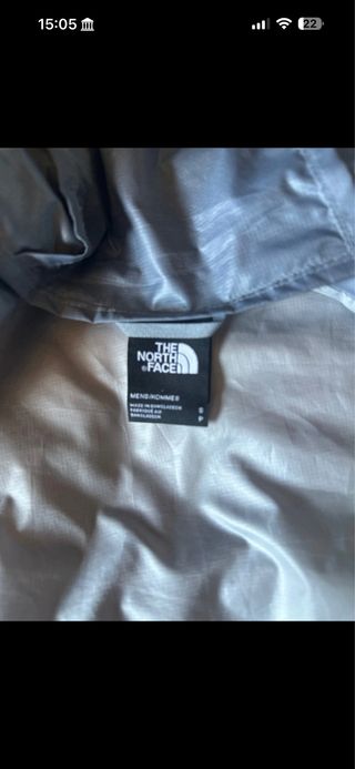 Chaqueta The North Face gris y naranja