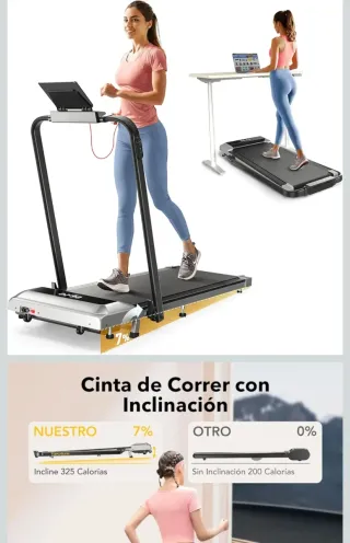 Cinta de correr plegable