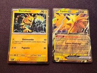 Carte Pokémon Zapdos EX + Electabuzz - Pokemon 151