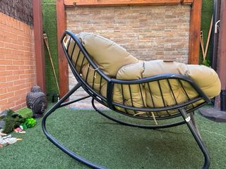 Mecedora Exterior Terraza Jardín Beige