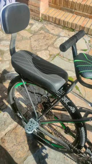 Bicicleta Montaña BH FSX Negra y Verde.Talla M