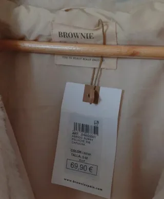Chaquetón Brownie Beige Talla M