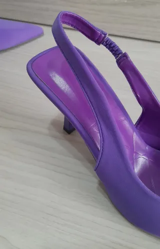 Décolleté slingback viola