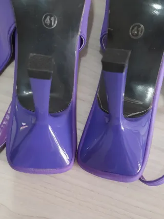 Décolleté slingback viola