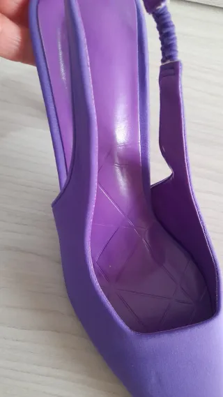 Décolleté slingback viola