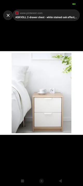 2 Comodini Ikea Askvoll modificati