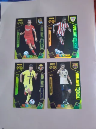 Lote 4 cromos Adrenalyn XL Edición Limitada