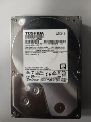 Disco Duro Toshiba 3TB SATA 6.0 Gb/s