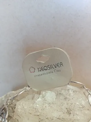 Collar Choker Baño Plata Flor Camelia