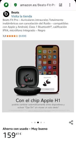 Beats Fit Pro Cuffie Wireless Nere