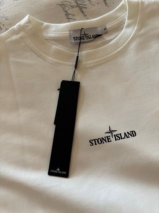 Camiseta Stone Island Blanca Talla S