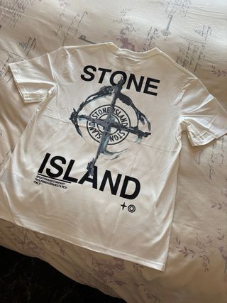 Camiseta Stone Island Blanca Talla S