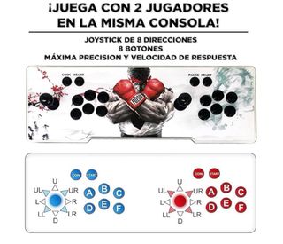 PandoraBox Doble Joystick Consola Juegos Completa