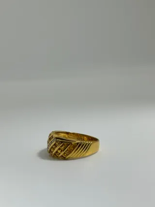 Anillo Oro Amarillo con Citrino