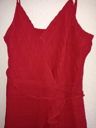 Vestido burdeos mujer