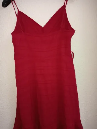 Vestido burdeos mujer