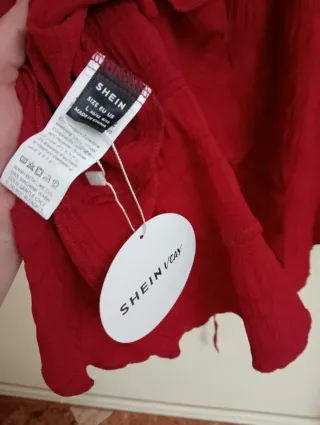 Vestido burdeos mujer