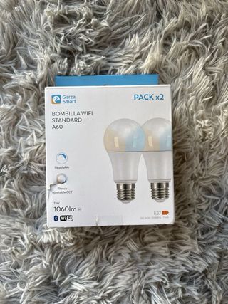 Pack 2 Bombillas LED Garza Wifi E27