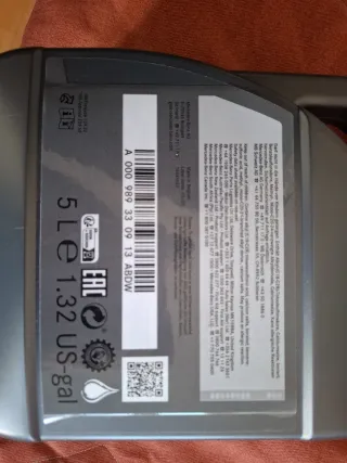 Aceite Mercedes-Benz 5L original