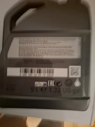 Aceite Mercedes-Benz 5L original