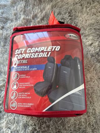 Fundas Asientos Coche Universales Metal Negro