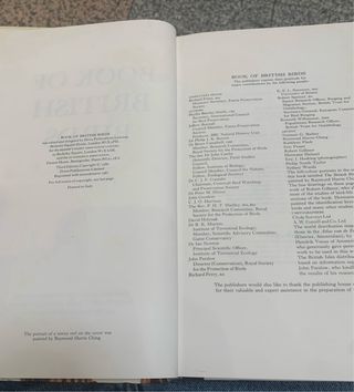 Libro de Ornitología Pájaros Británico