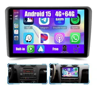 Radio Android 9" Audi A3 2003 - 2012 Cómo nuevo