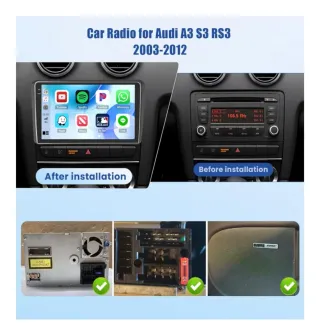 Radio Android 9" Audi A3 2003 - 2012 Cómo nuevo
