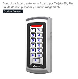 Control Acceso Tarjeta EM/Pin Wiegand 26