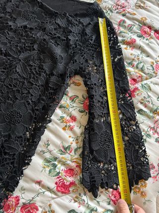 Maglia donna pizzo nero elegante