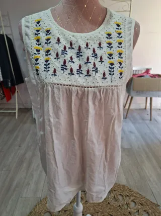 Blusa bordada mujer talla única