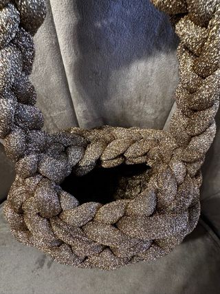 Borsa Chunky Champagne Fatta a Mano