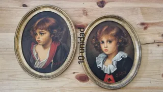 2 Cuadros Infantiles Ovalados