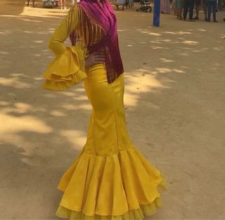 Traje de flamenca.