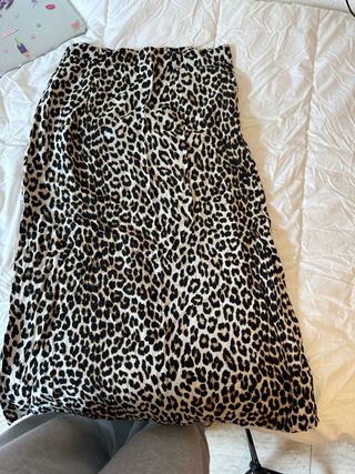 Falda larga estampado leopardo