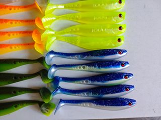 Lote 30 vinilos pesca señuelos de 130MM