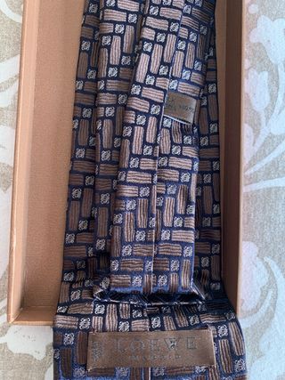 Corbata de seda Loewe marrón