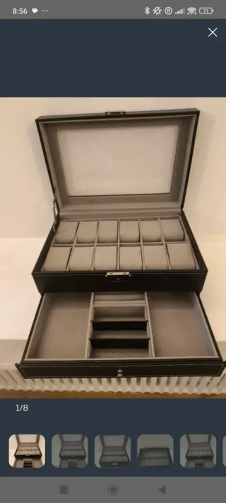 Caja para relojes con cajón