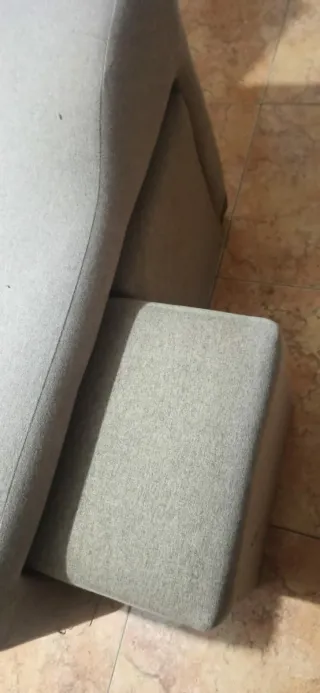 Sofá Chaiselongue Beige tela