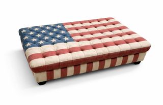 Puf Mesa Diseño Bandera Americana