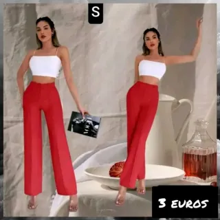 Pantalones rojos talla S