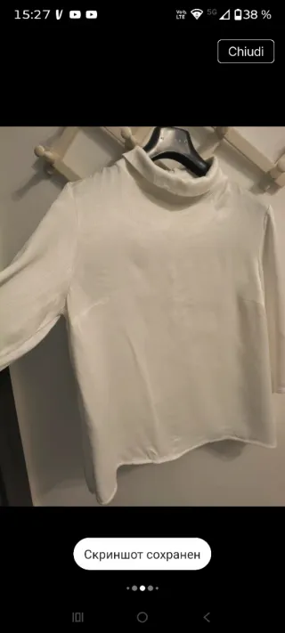 Blusa  bianca viscosa