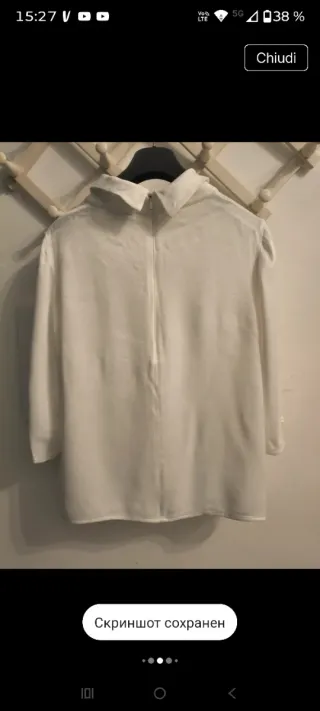 Blusa  bianca viscosa