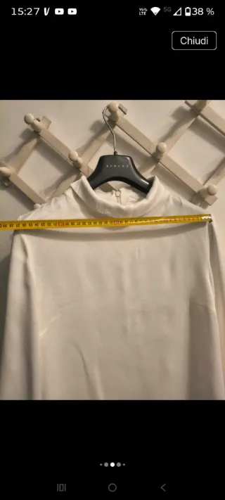 Blusa  bianca viscosa