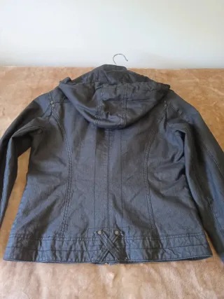 Chaqueta vaquera gris negro mujer Talla L
