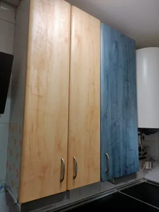 Muebles de cocina madera y metal