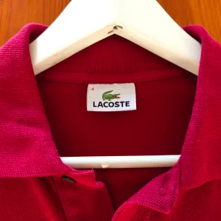 Polo Lacoste Granate Original Talla M (4)